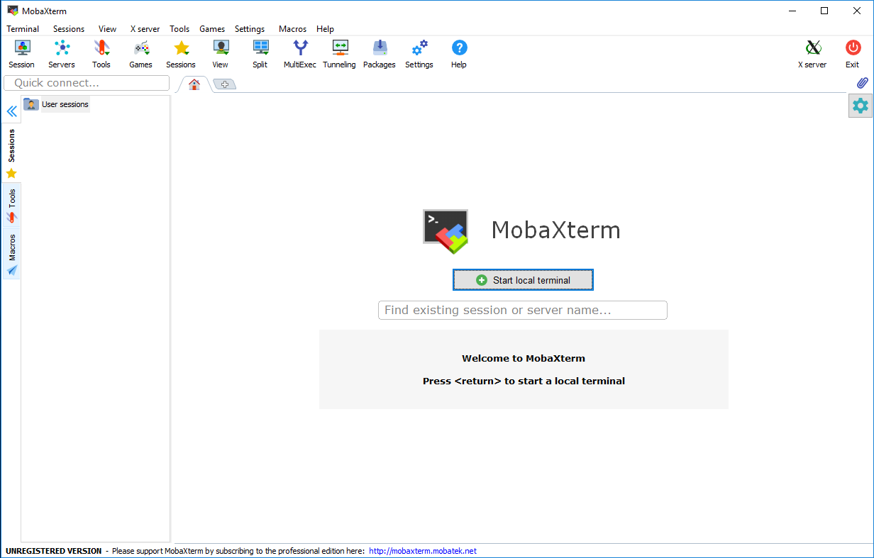 mobaxterm main
