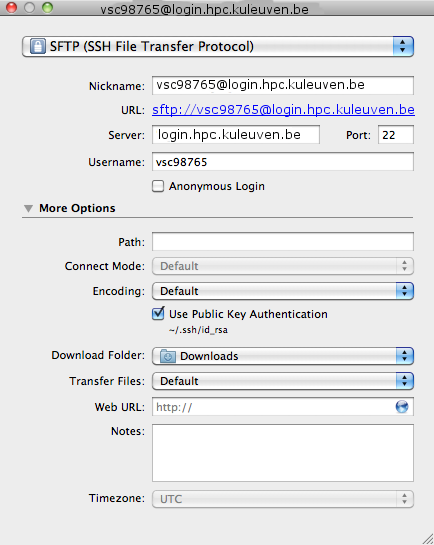 Cyberduck config